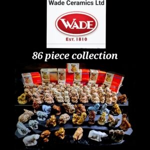 Wade Ceramics English Porcelain  Whimsies 86 Piece Figurine Collection $10 Each